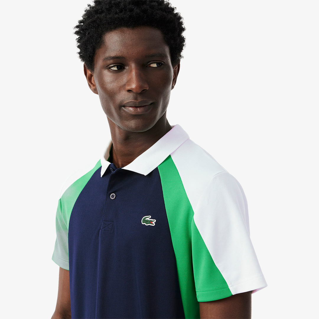 Colour-Block Printed Sport Polo Shirt - DH8963