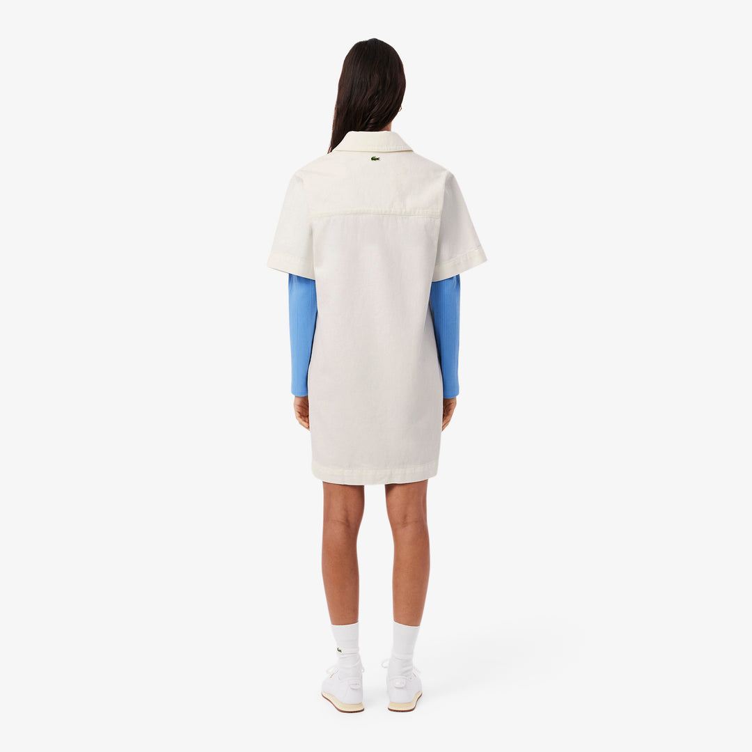 Oversized Denim Polo Dress - EF0192