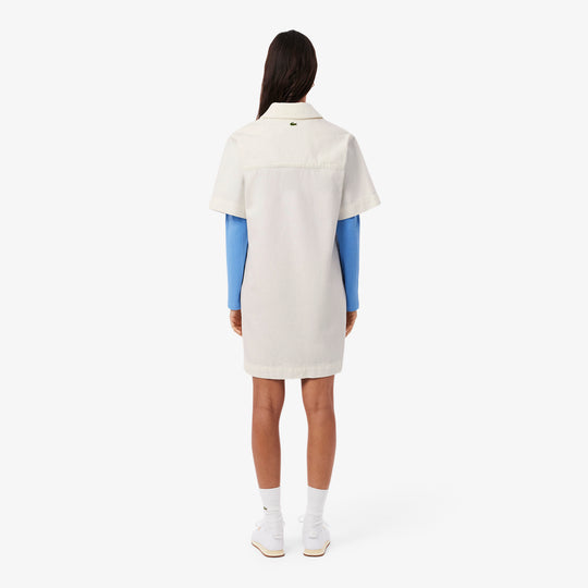 Oversized Denim Polo Dress - EF0192