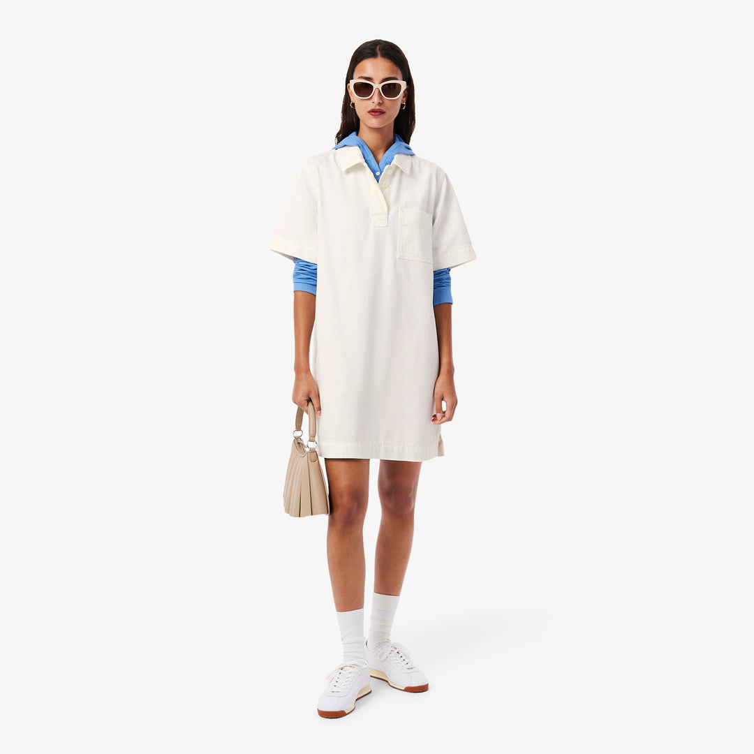 Oversized Denim Polo Dress - EF0192