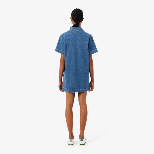 Oversized Denim Polo Dress - EF0192