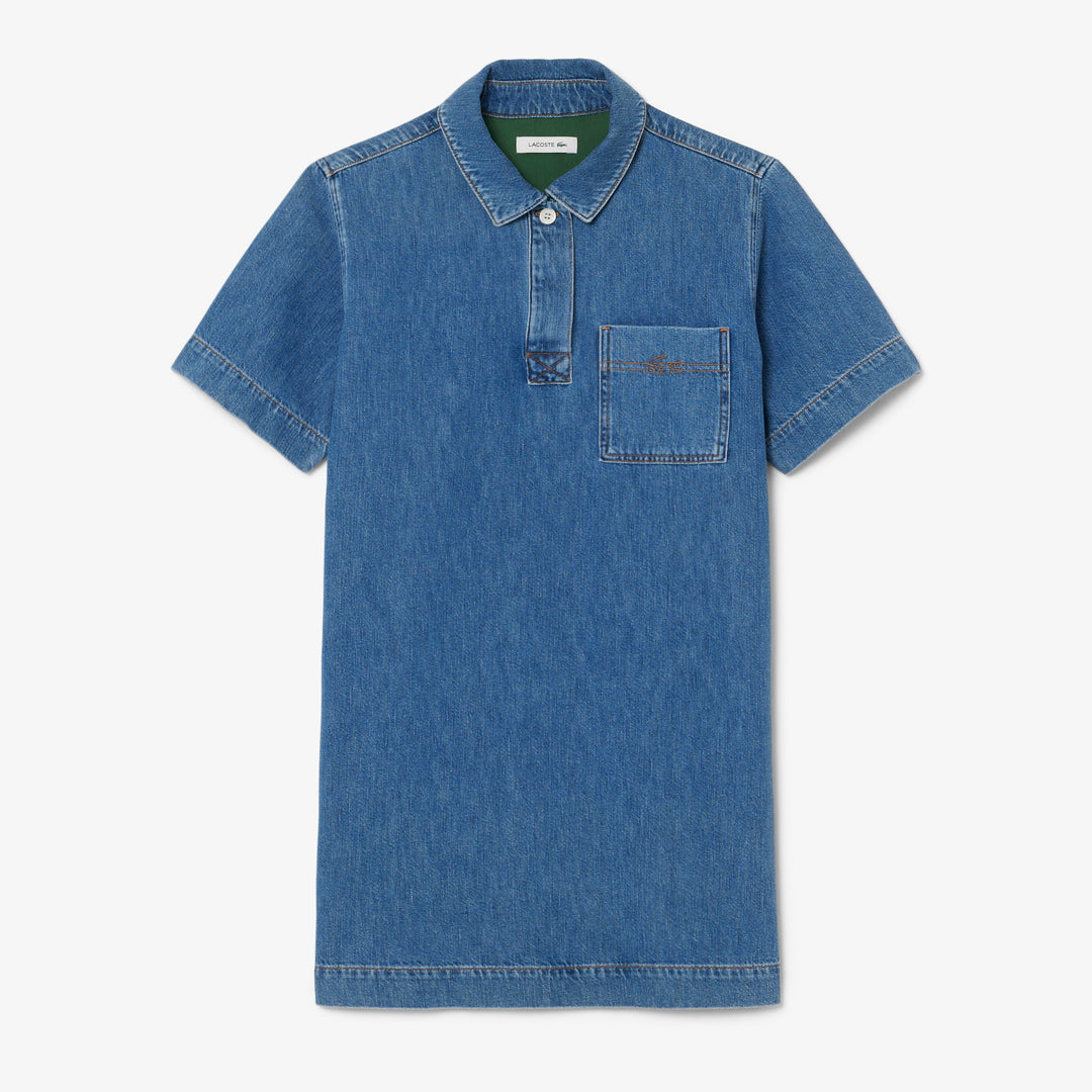 Oversized Denim Polo Dress - EF0192