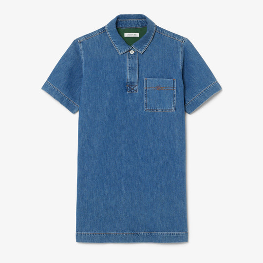 Oversized Denim Polo Dress - EF0192