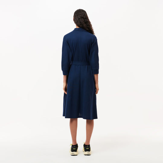 3/4 Sleeve Cotton Pique Polo Dress - EF0850