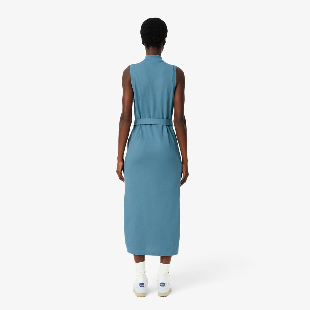 Long Stretch Petit Pique Polo Dress-EF1107