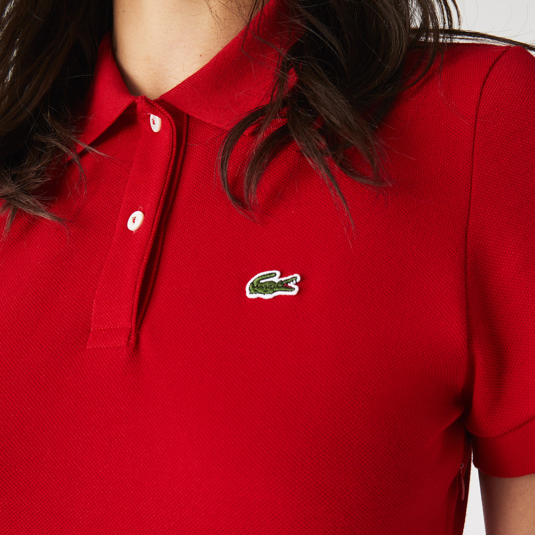 Women's Fitted Cotton Pique Polo Dress - EF1682