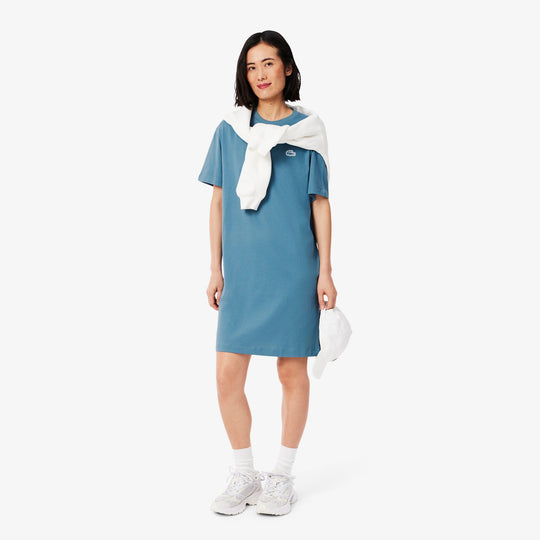 Oversized Cotton Jersey T-shirt Dress-EF2864