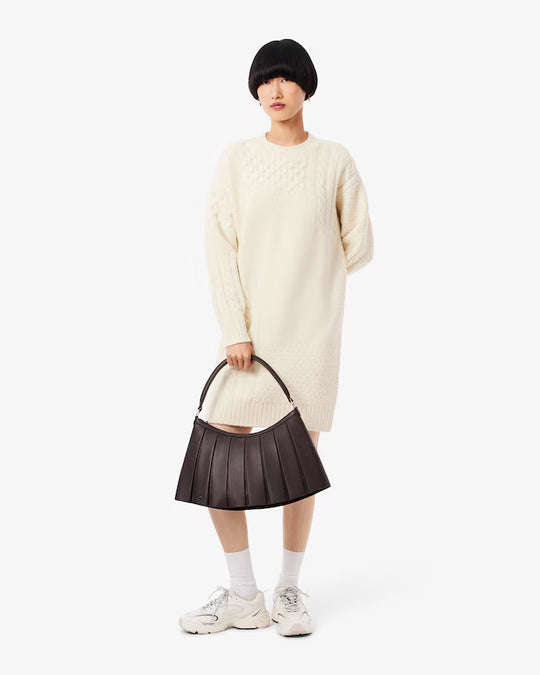 Patchwork Effect Wool Sweater Dress - EF4173