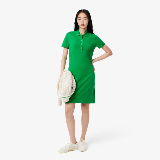 Slim Fit Stretch Petit Pique Polo Dress-EF5473