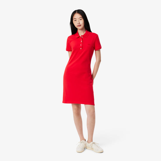 Slim Fit Stretch Petit Pique Polo Dress-EF5473