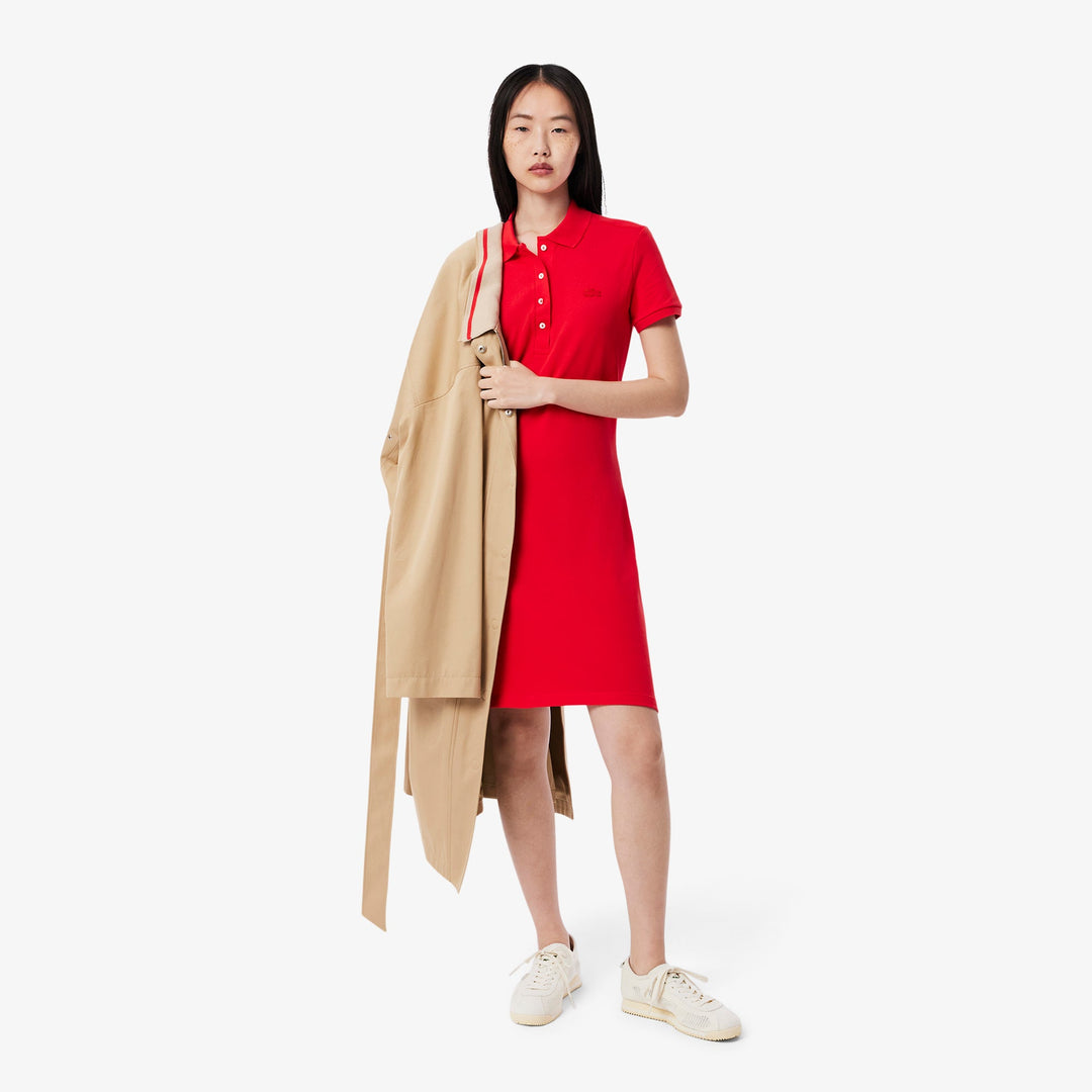 Slim Fit Stretch Petit Pique Polo Dress-EF5473