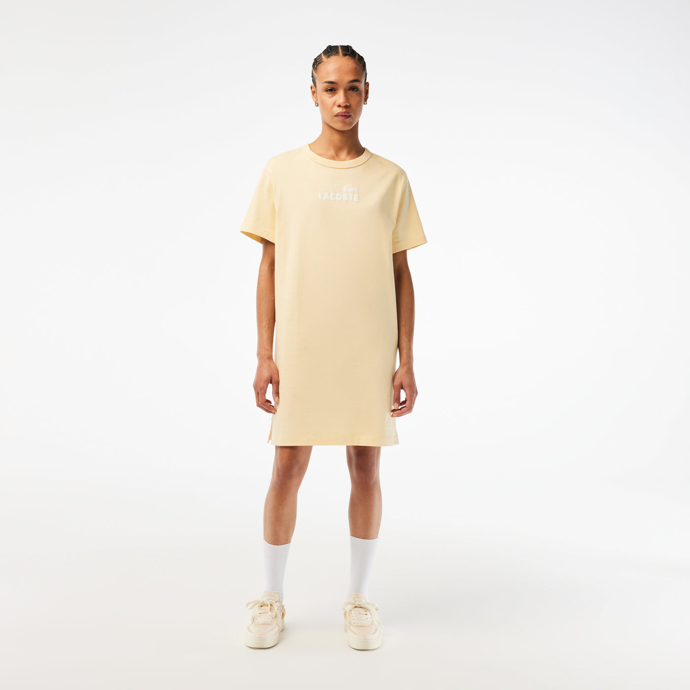 Women’S Lacoste Organic Cotton Print T-Shirt Dress - Ef5564