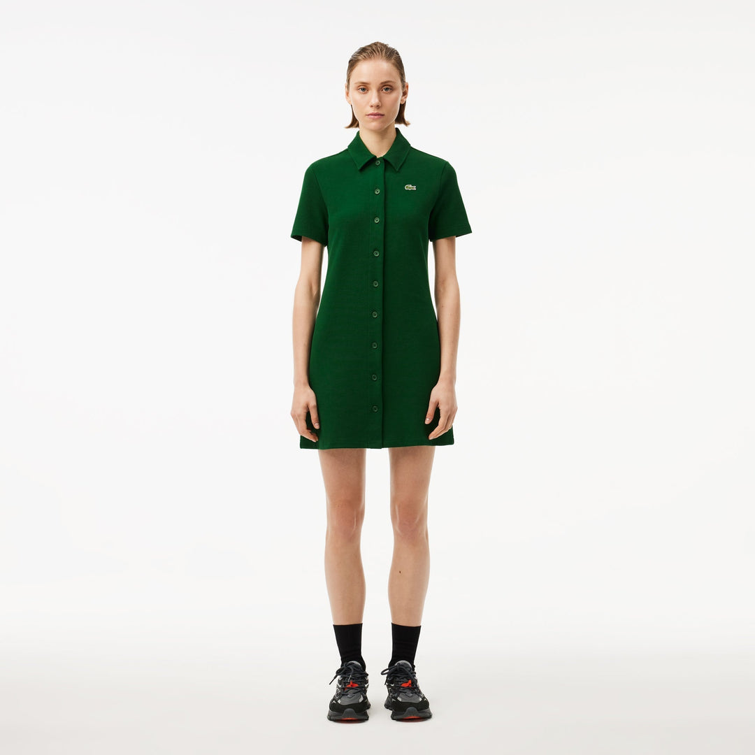 Heavy Piqué Buttoned Polo Dress - EF6922