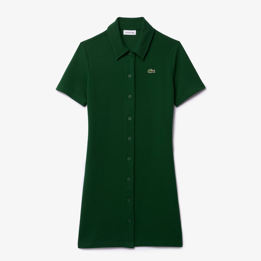 Heavy Piqué Buttoned Polo Dress - EF6922