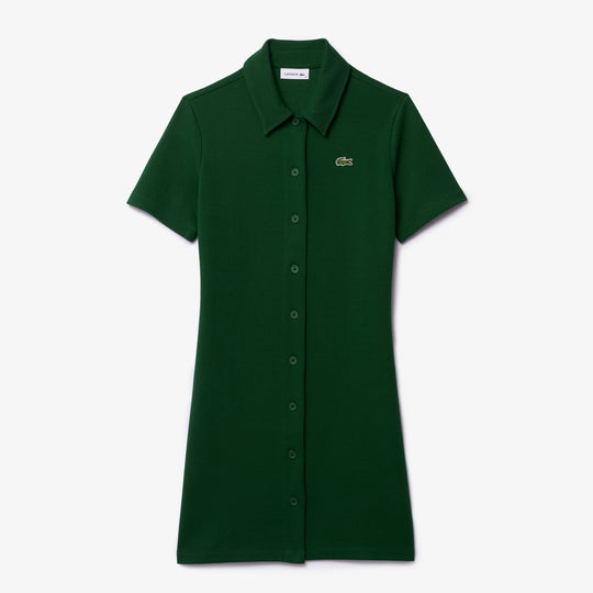 Heavy Piqué Buttoned Polo Dress - EF6922