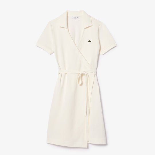 Stretch Petit Piqué Wrap Dress - EF7252