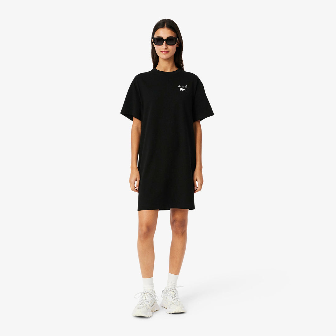 Oversized Branded Jersey T-shirt Dress-EF9573