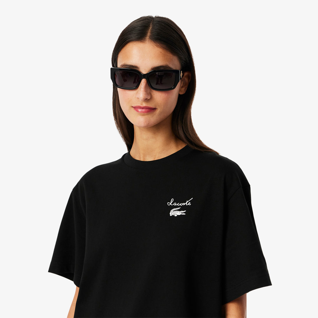 Oversized Branded Jersey T-shirt Dress - EF9573