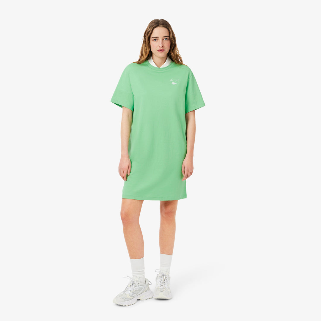 Oversized Branded Jersey T-shirt Dress - EF9573