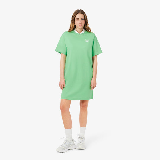 Oversized Branded Jersey T-shirt Dress - EF9573