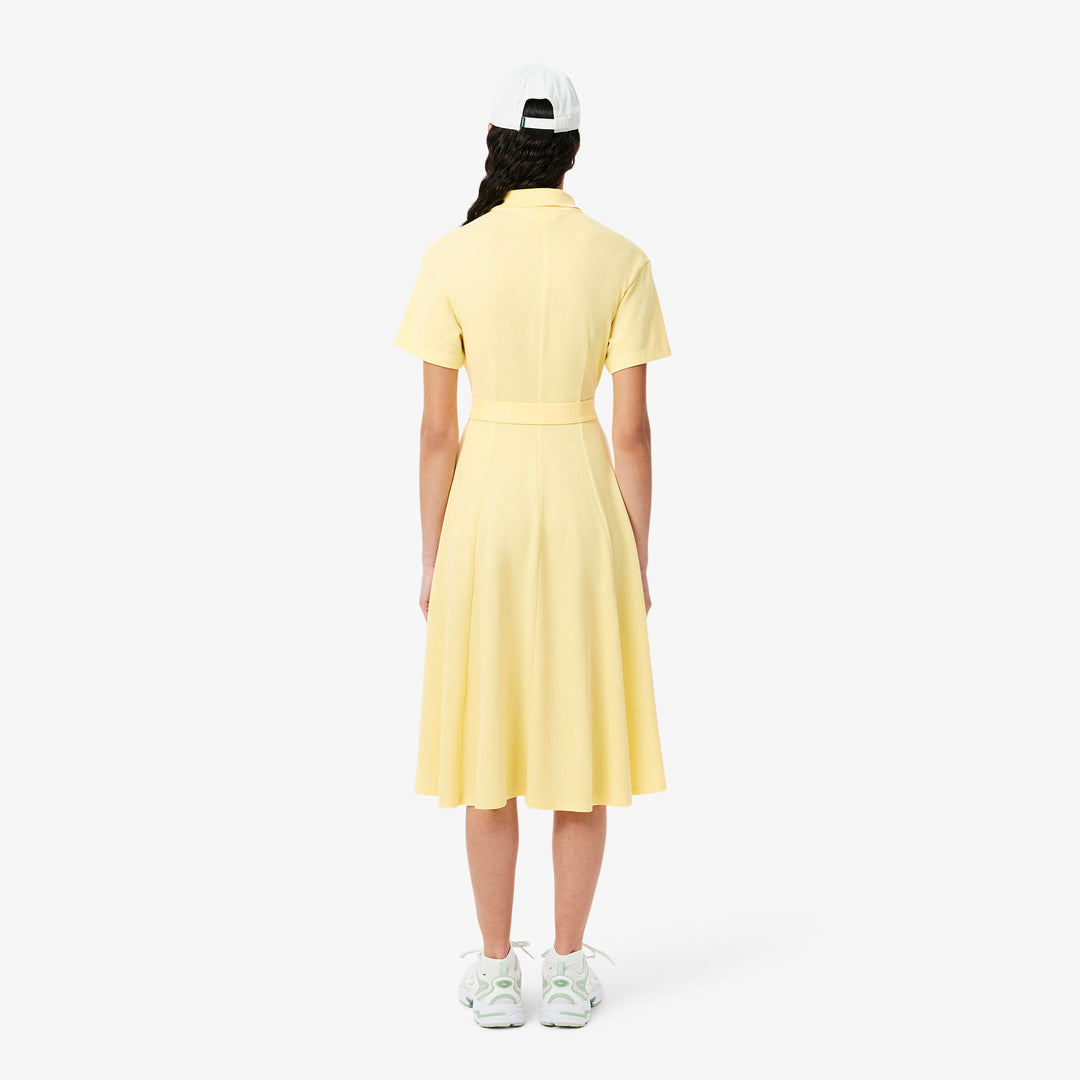 Flared Petit Pique Polo Dress-EF9621