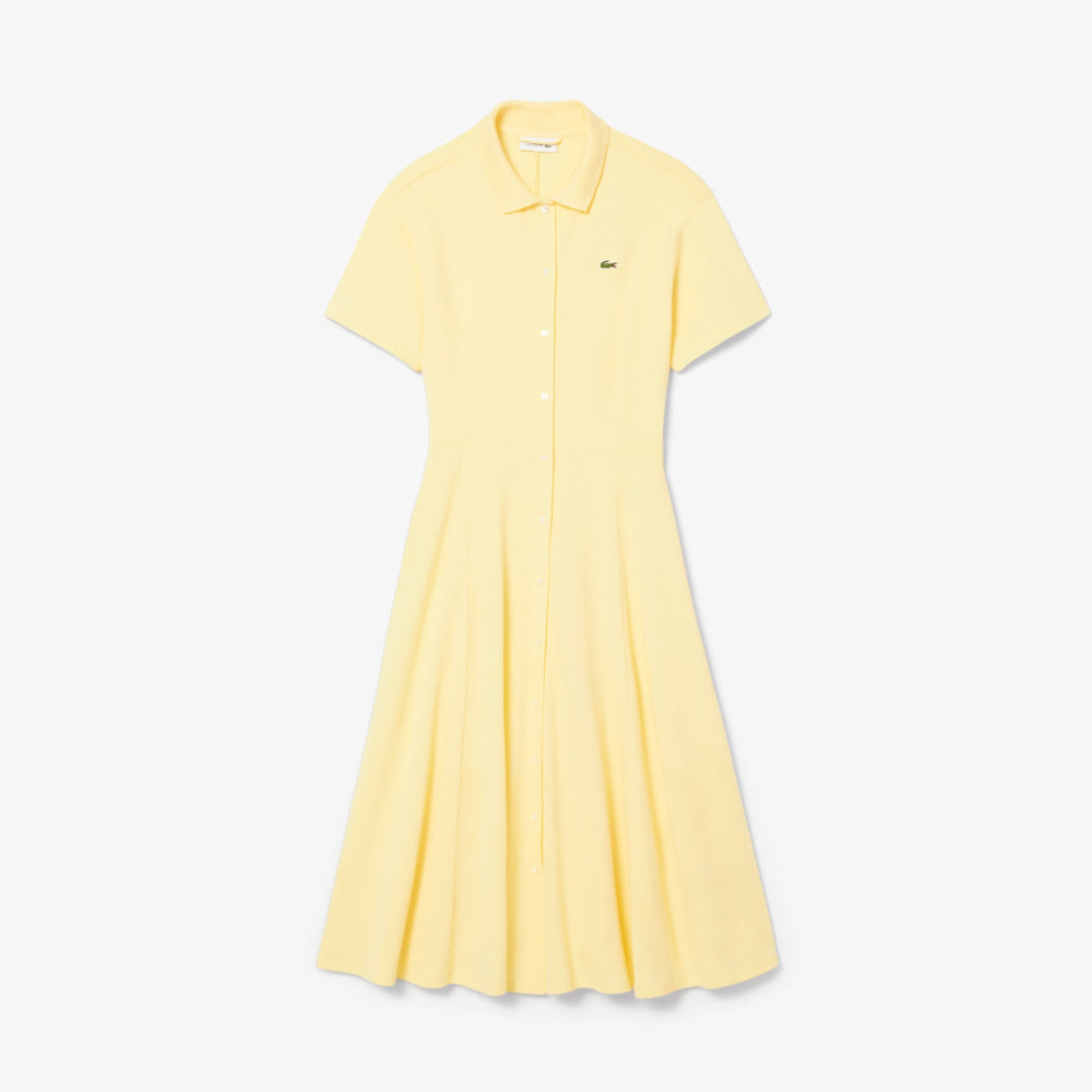 Flared Petit Pique Polo Dress-EF9621