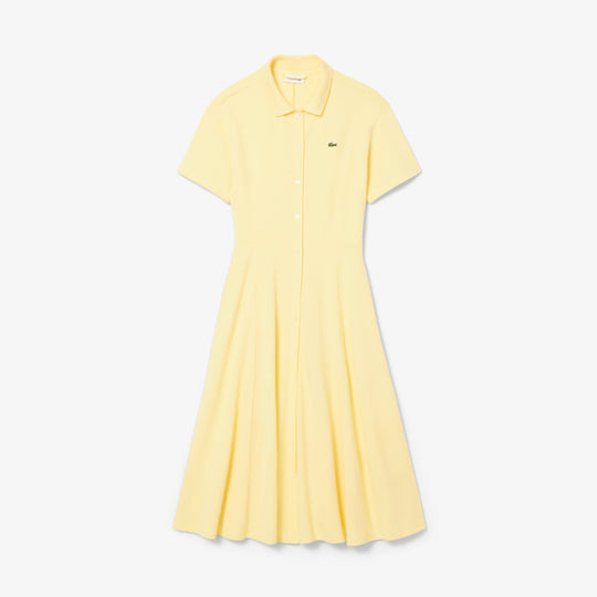 Flared Petit Pique Polo Dress-EF9621