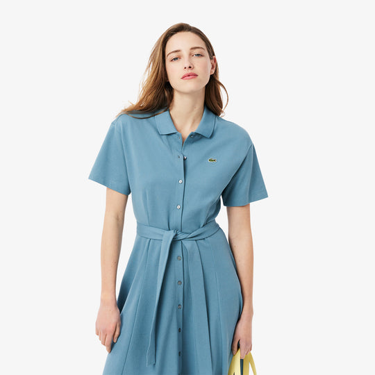 Flared Mini-Pique Polo Dress - EF9621