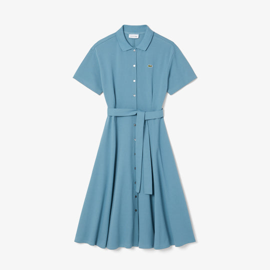 Flared Mini-Pique Polo Dress - EF9621