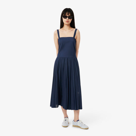 Long Pleated Strap Dress - EF9723