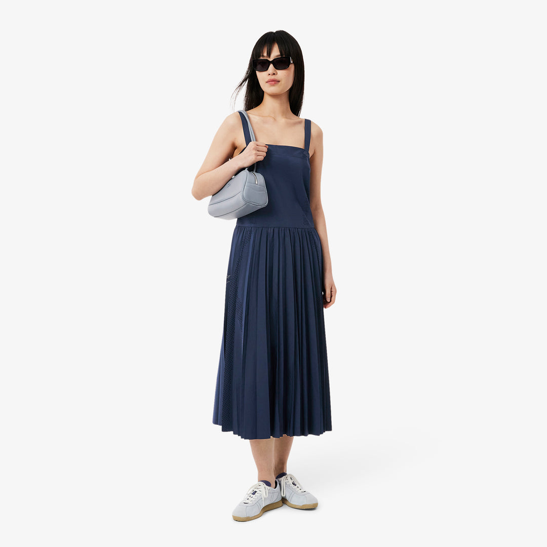 Long Pleated Strap Dress - EF9723