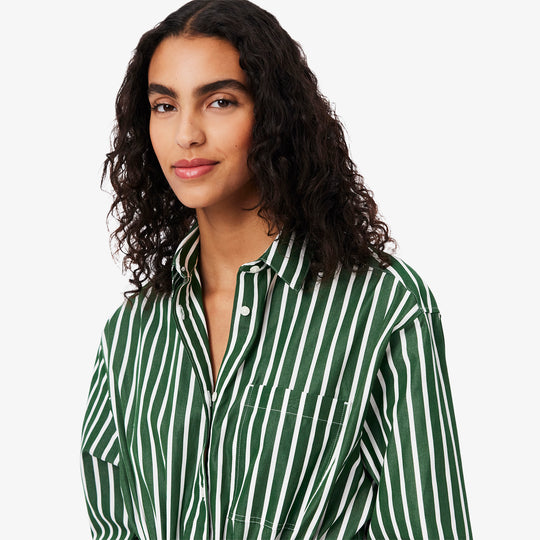 Relaxed Fit Poplin Shirt Dress - EF9852