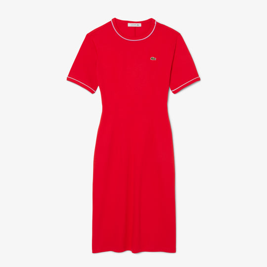 Trim Accent Jersey T-shirt Dress - EF9988