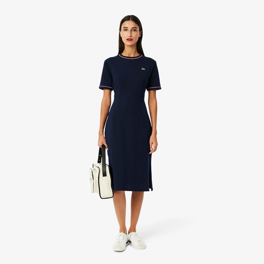 Trim Accent Jersey T-shirt Dress - EF9988