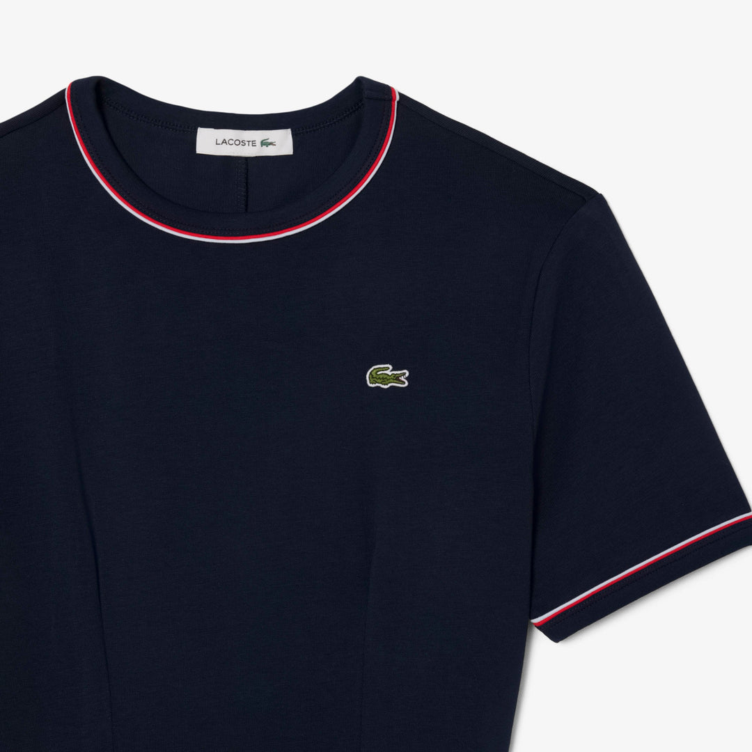 Trim Accent Jersey T-shirt Dress-EF9988