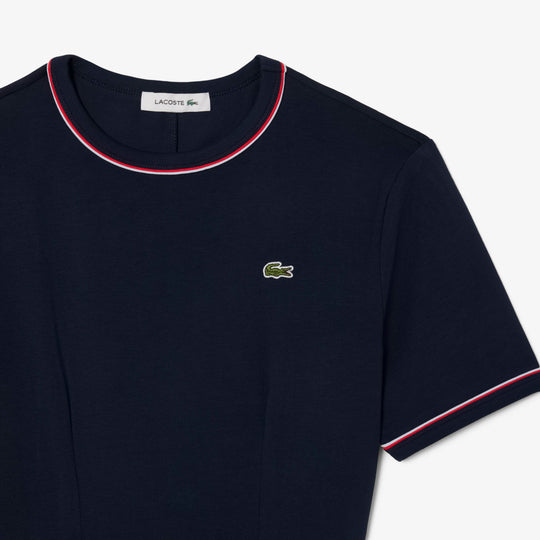 Trim Accent Jersey T-shirt Dress-EF9988