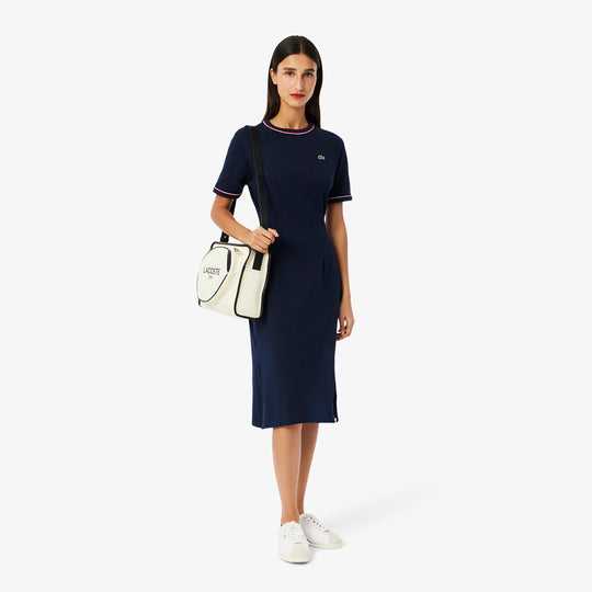 Trim Accent Jersey T-shirt Dress - EF9988