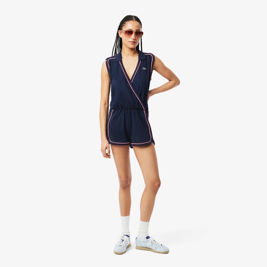 Sleeveless Polo Playsuit-EF9990