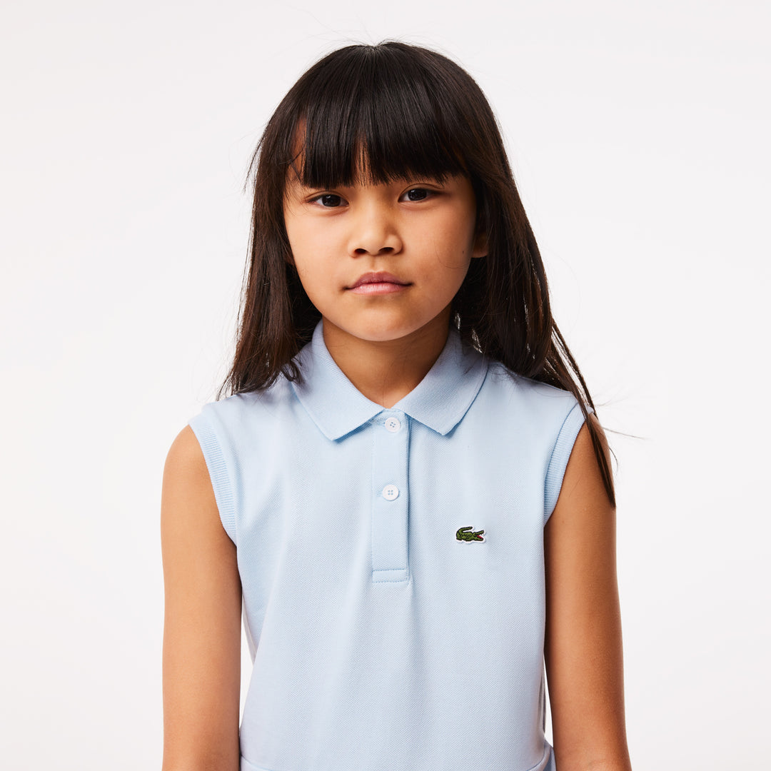 Girls’ Lacoste Fit And Flare Stretch Pique Polo Dress - Ej5297