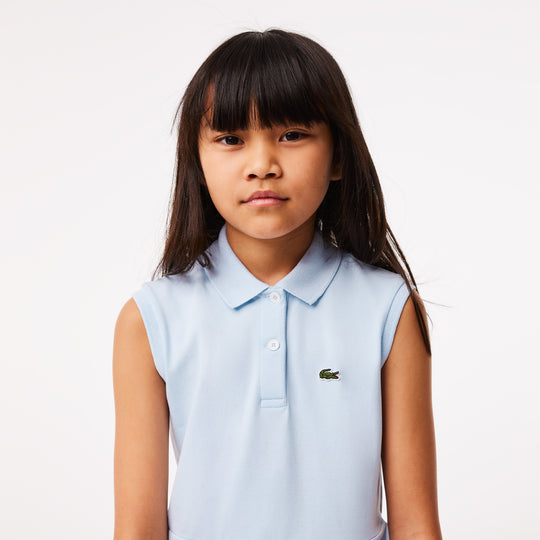 Girls’ Lacoste Fit And Flare Stretch Pique Polo Dress - Ej5297