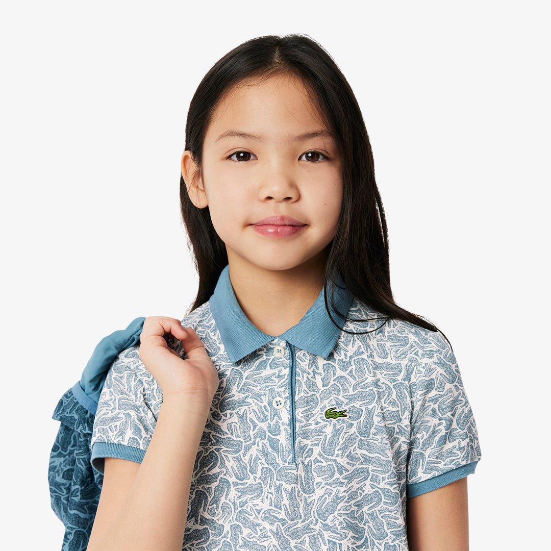 Printed Cotton Polo Dress - EJ8503
