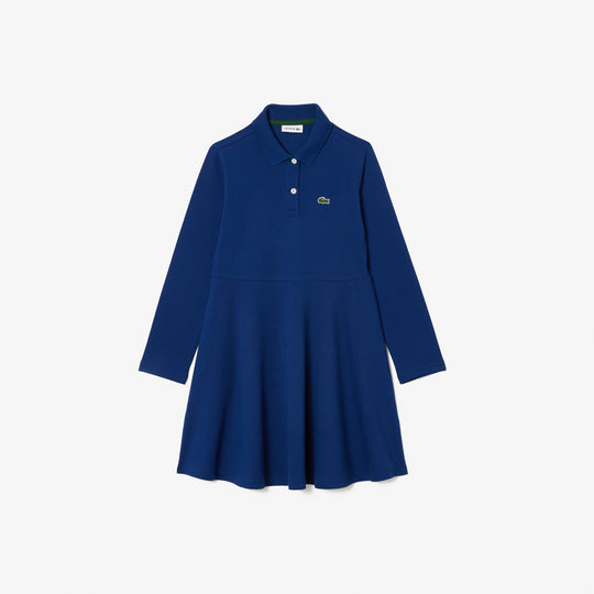 Girls' Lacoste Polo Collar Piqué Dress - EJ9751