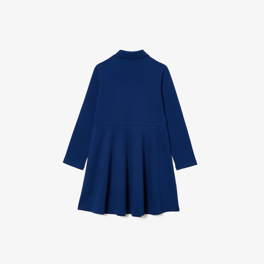 Girls' Lacoste Polo Collar Piqué Dress - EJ9751