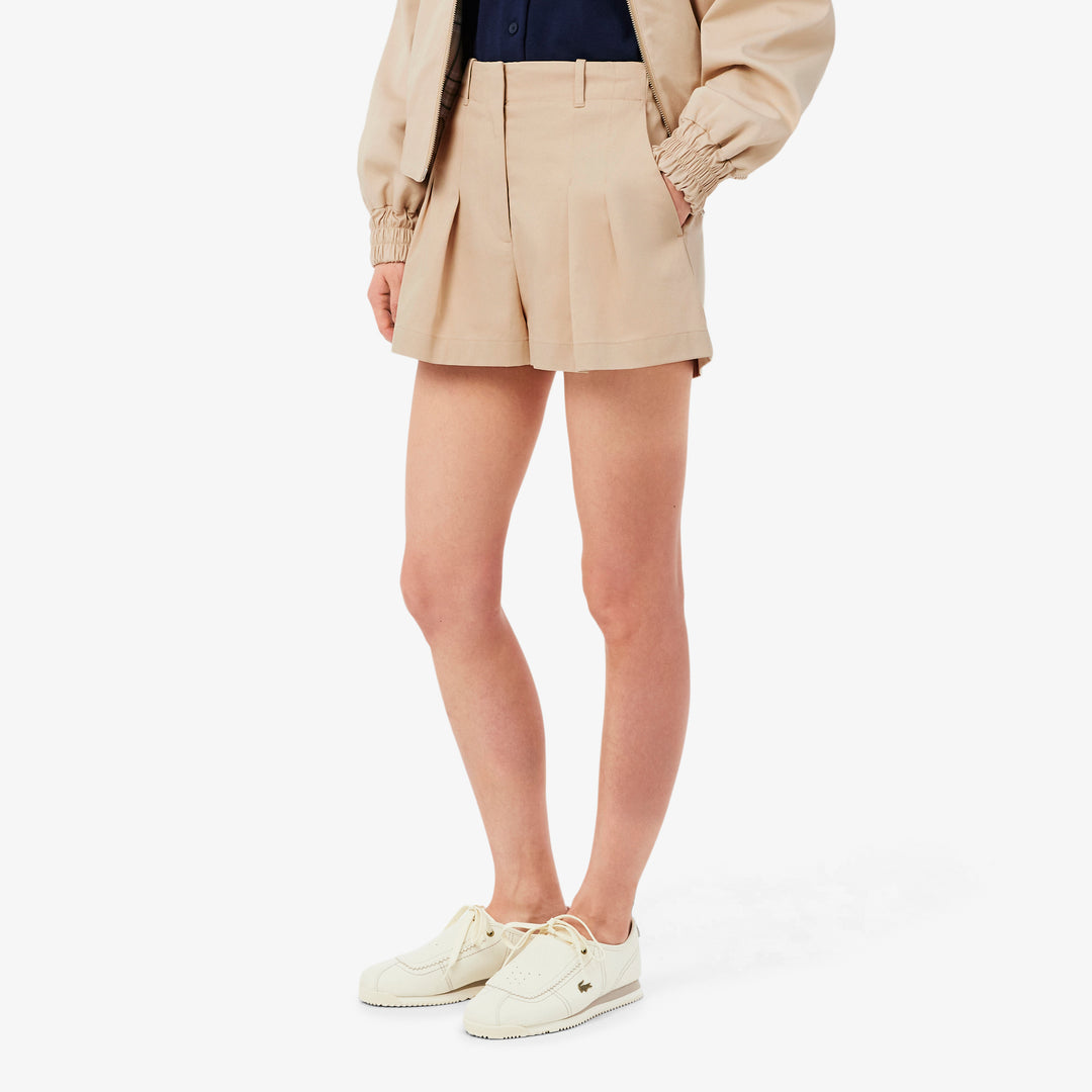 Cotton Gabardine Bermuda Shorts - FF0175 - MYHOLDAL LEBANON