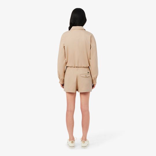 Cotton Gabardine Bermuda Shorts - FF0175 - MYHOLDAL LEBANON