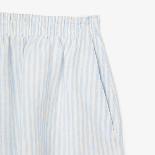 Loose Striped Linen Shorts-FF0226