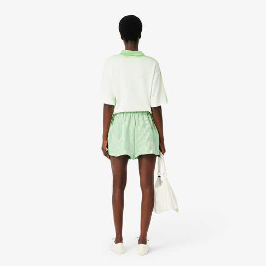 Loose Striped Linen Shorts - FF0226