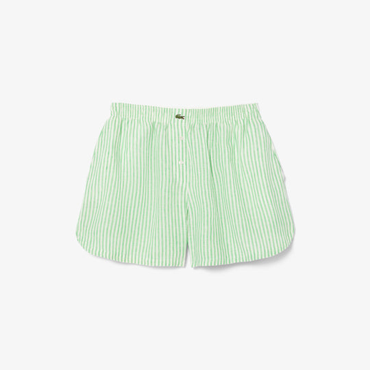 Loose Striped Linen Shorts - FF0226