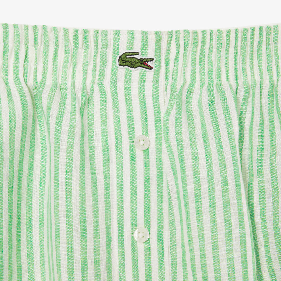 Loose Striped Linen Shorts - FF0226