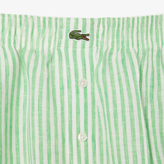 Loose Striped Linen Shorts - FF0226
